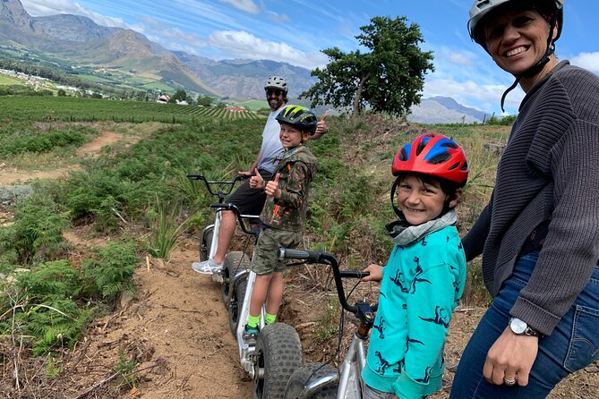 Gravity Scooter and Wine Farm Safari in Franschhoek - Helmet Provided
