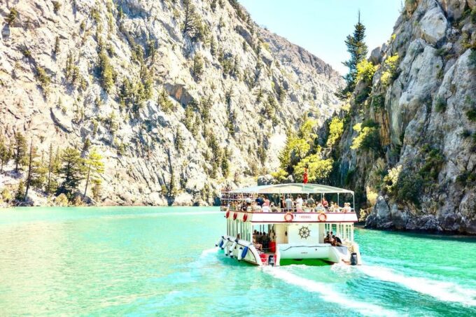 Green Canyon From Side With Lunch And Soft Drinks - Crystal-Clear Lake Swimming