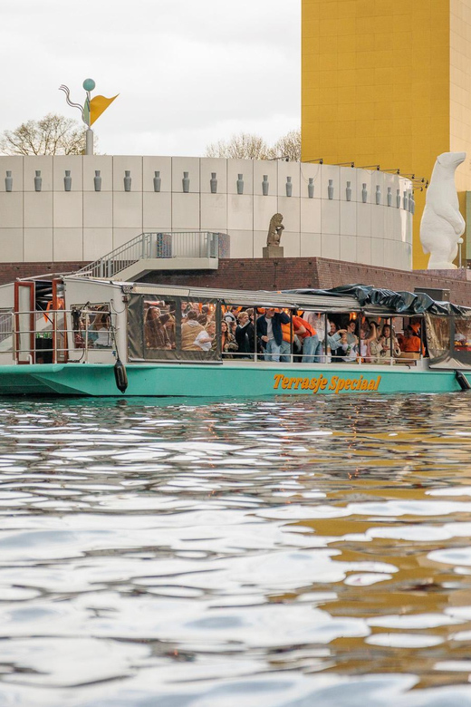 Groningen: Terrace Boat Tour Experience With a Cozy Bar - Key Points