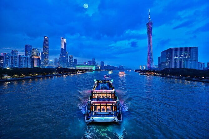 Guangzhou Pearl River Night Cruise and Canton Tower Night Tour - Key Points: