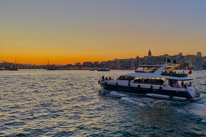 Guided Bosphorus Sunset Cruise on Luxurious Yacht - Small Group Cruise - Meeting and Pickup