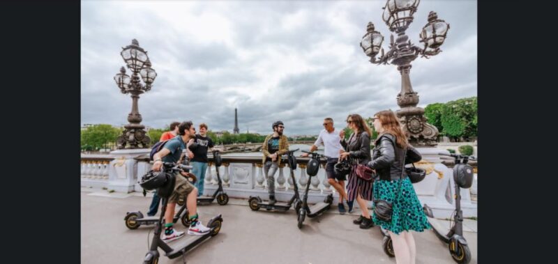 Guided Electric Scooter Tour of Paris - Crossing the Seine