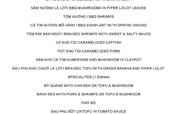 Guided Farming Cooking Class and My Son Sanctuary Discovery - Meeting and Pickup Details