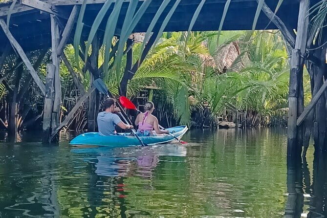 Guided Kayak trip around Green Cathedral outside Kampot, Sunset - Key Points