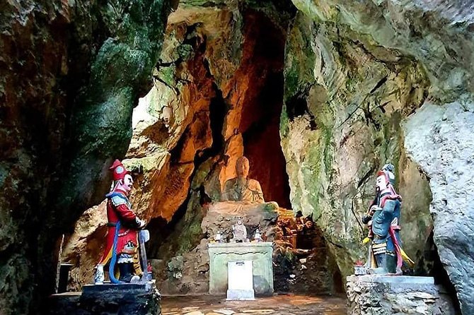 Guided Tour to Visit Marble Mountain,Lady Buddha Statue& Monkey Mountain by Jeep - Pickup and Transportation