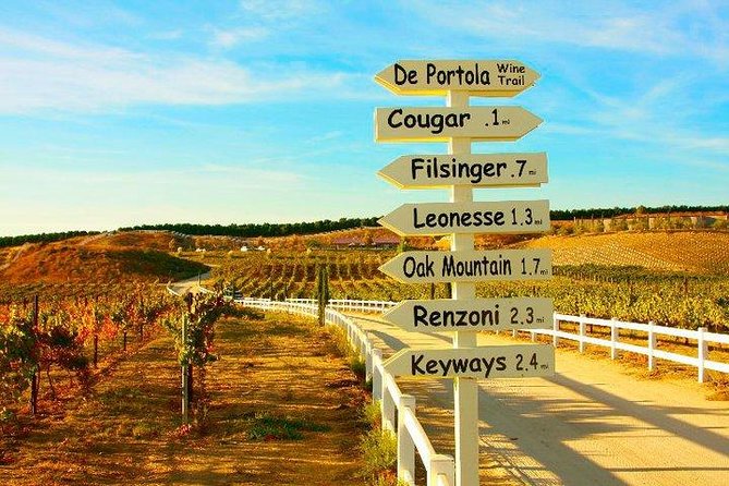 Guided Wine Tasting Tour of Temecula - Winery Experiences