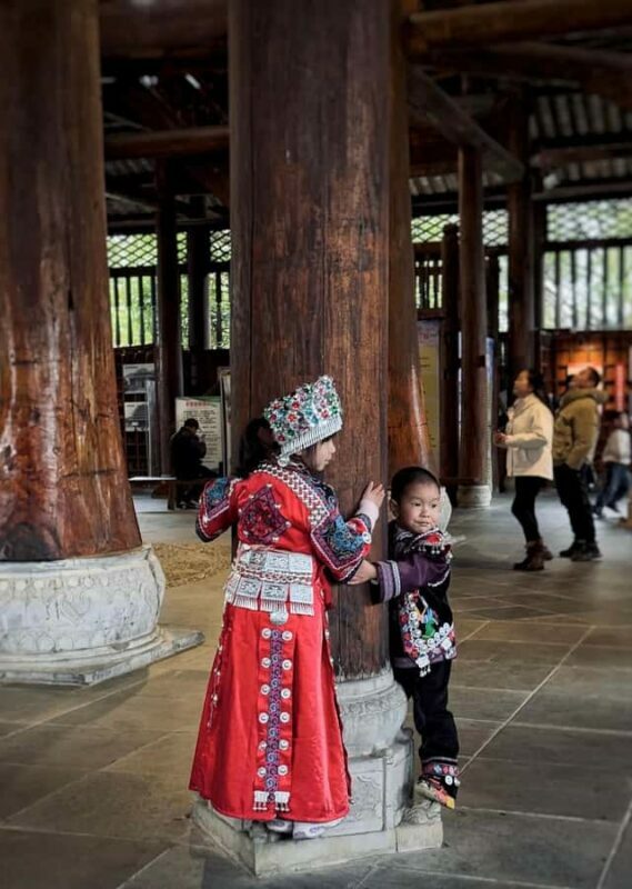 Guilin to Sanjiang: Dong Village, Local Lunch & Tea Mountain - The Wind & Rain Bridge Experience