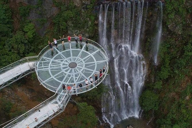 Gulong Gorge Skywalk Glass Bridge and Waterfall View Private Tour - Glass Skywalk Bridge