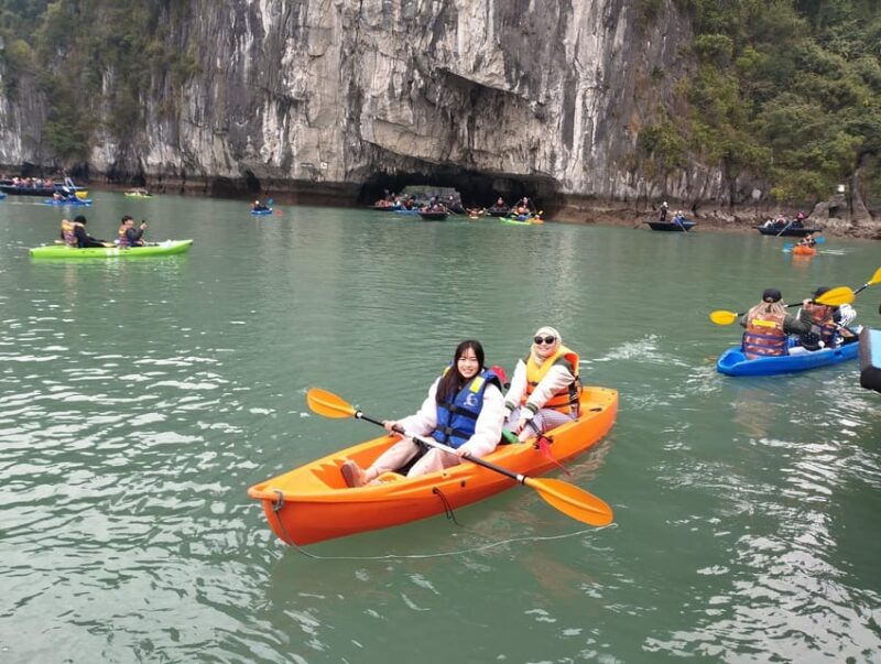Ha Long Bay 6 Hours Cruise Visit Titop, Sung Sot Cave, Kayak - Kayaking at Luon Cave