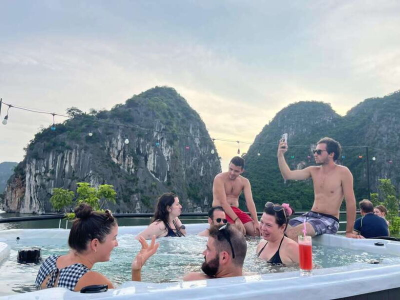 Ha Long Bay: Luxury Day Cruise, Caves, Kayak & Buffet Lunch - Relaxation and Sunset Celebrations