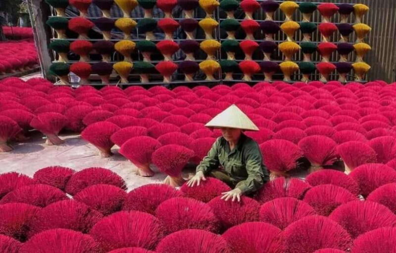 Ha Noi: a Tour of the Conical Hat and Incense Villages - Experiencing Incense Production From Scratch