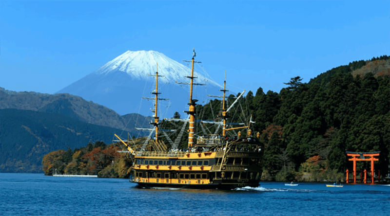 Hakone: Lake Ashi Cruise With Shrine, Hot Springs & Mt. Fuji - Breathtaking Views of Lake Ashinoko and Mt. Fuji