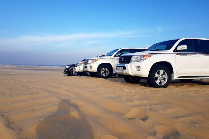 Half Day Desert Safari || Sand Boarding || Camel Ride || Inland Sea Visit || - Transportation and Pickup Details
