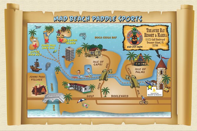 Half Day Excursion to Johns Pass Sandbar & Mangrove Tunnel - Meeting and End Point