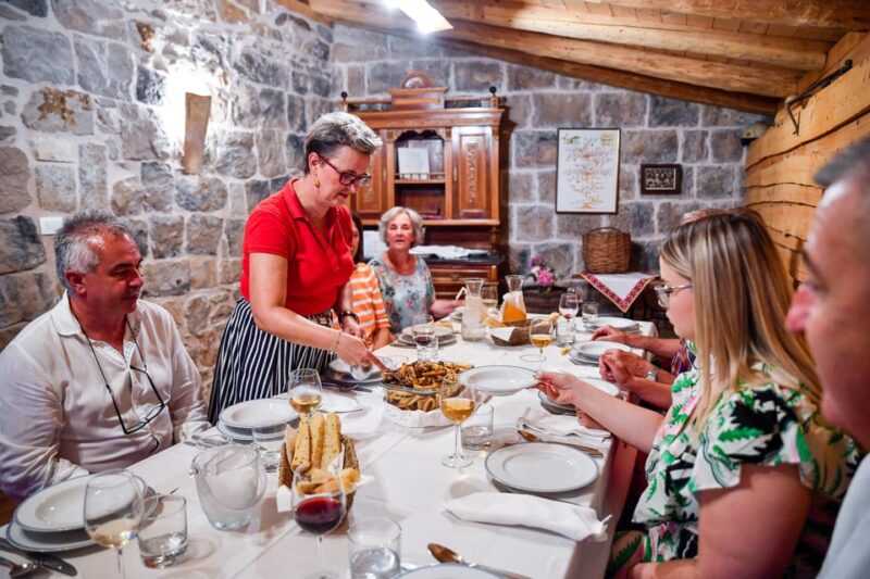 Half Day Gastro Tour With Wine Tasting in Cilipi - Tasting Menu
