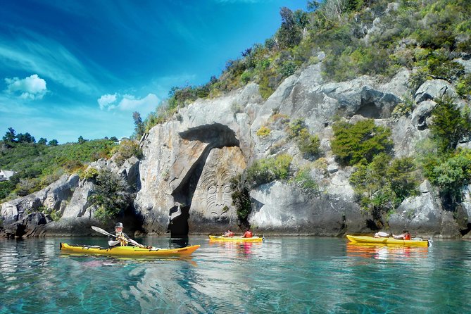 Half-Day Kayak to the Maori Rock Carvings in Lake Taupo - Scenic Views of Lake and Mountains