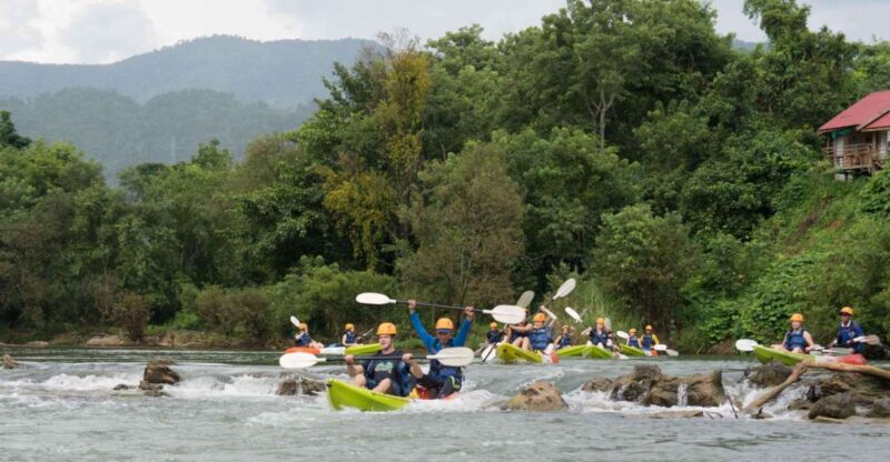 Half-Day Nam Song River Kayak Tour With Zipline or Tham None - Zipline Adventure
