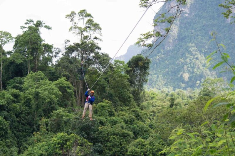 Half-Day Nam Song River Kayak Tour With Zipline or Tham None - Tham Nam Cave Exploration