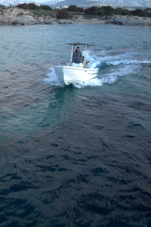 HALF-DAY PRIVATE TOUR WITH BOAT TO KOUTSOMITI, KOUNOUPA, AND THE RED ROCK - Reservation Information
