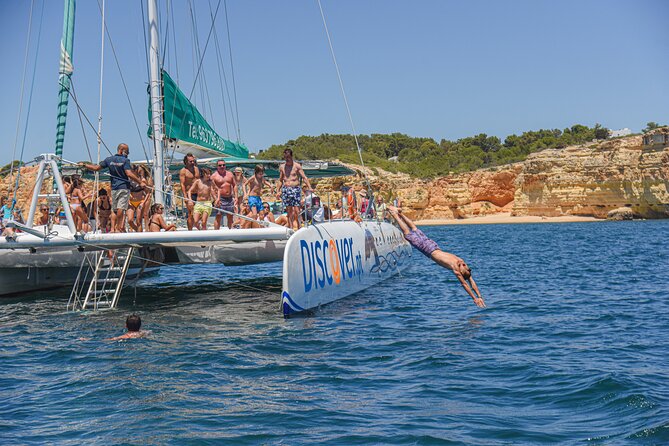 Half Day Sailing Cruise by Catamaran to Benagil and Carvoeiro - Sail Along Rugged Landscapes