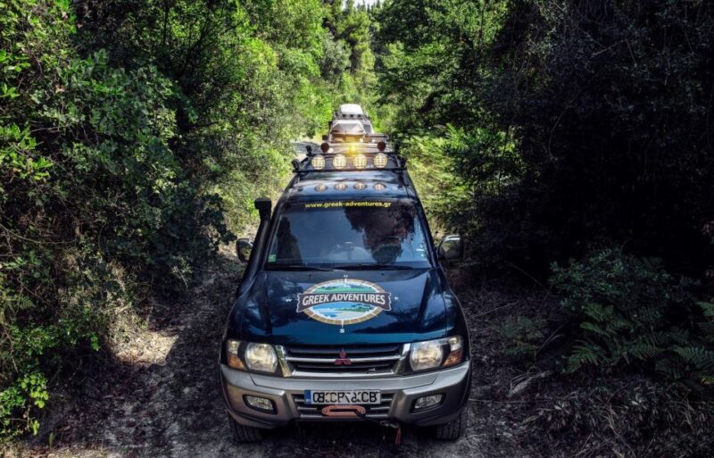 Halkidiki: Kassandra 4x4 Jeep Safari Off-Road Experience - Volcanic Lake and Turtles