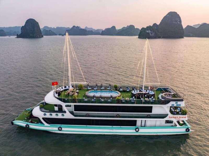 Halong Bay 5 Star Day Cruise With Swimm Pool, Buffet, Kayak - Inclusions