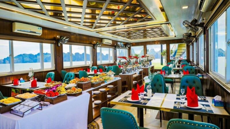 Halong Bay Full Day Tour 6 Hour Cruise Buffet Lunch - Dining and Refreshments