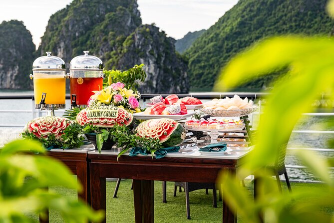 Halong Bay Luxur Cruise Day Trip: Buffet Lunch & Limousine Bus - Inclusions and Transportation