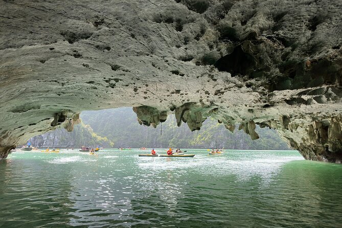 Halong Bay Luxury Day Cruise With Buffet Lunch and Limousine Bus - Visiting Surprise Cave