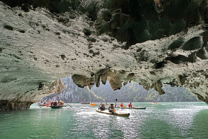 Halong Bay Luxury Day Cruise With Buffet Lunch and Limousine Bus - Exploring Titop Island