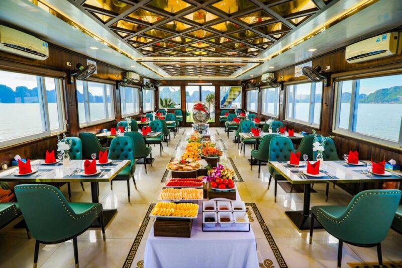 Halong Bay Luxury Day Tour Buffet Lunch,Small Group, Kayak - Onboard Experience