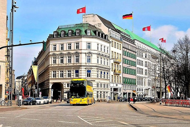 Hamburg: Hop-On Hop-Off Tour - Yellow Double Decker - Historical Content Quality