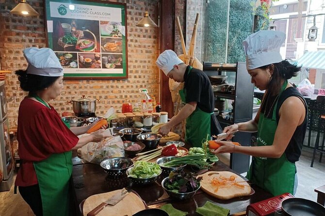 Hanoi Cooking Class: Local Market, Local Food & Local Restaurant. - Market Tour and Ingredient Shopping