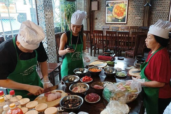 Hanoi Cooking Class: Local Market, Local Food & Local Restaurant. - Cooking and Preparation
