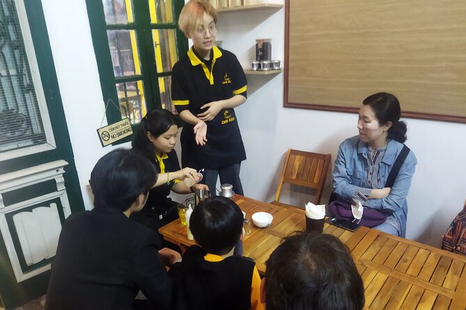 Hanoi Egg Coffee Class and Street Food Walking Tour - Vietnamese-style Lunch