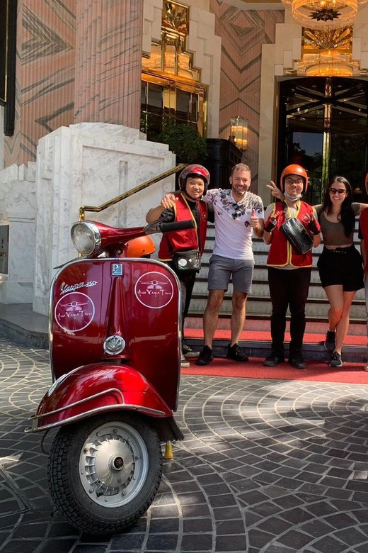 Hanoi: Food and Sightseeing Vespa Tour With 7 Tastings - Vespa Ride