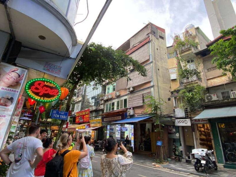 Hanoi Food Tour Visit Train Street Option Walk Motorbike Car - Key Points