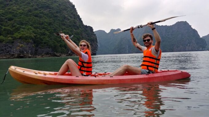 Hanoi: Full-Day Halong Bay 5-Star Cruise With Kayak & Buffet - Kayaking at Luon Cave and Hiking at Ti Top Island