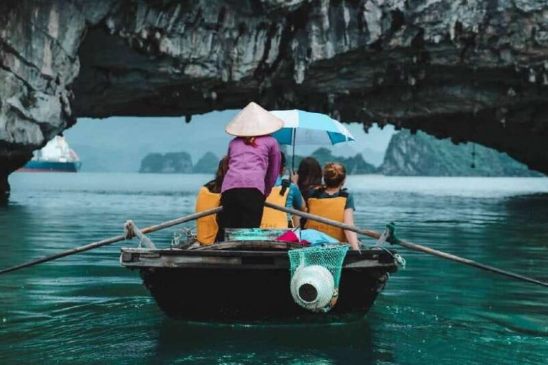 Hanoi: Full-Day Halong Bay Cruise With Swimming & Kayak Tour - Itinerary and Activities