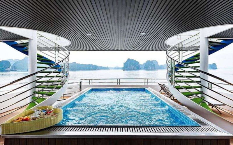 Hanoi: Fullday Halong Bay 5 Star, Jacuzzi, Buffet,Kayak,Swim - Key Points