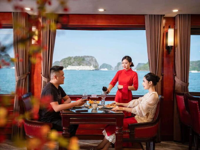 Hanoi: Halong Bay Full-Day Tour With 5-Star Diamond Cruise - Meals and Dining