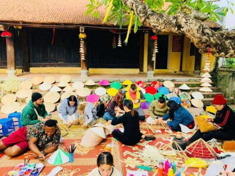 Hanoi: Incense Village, Hat-Making & Lacquer Art Full-Day - Discovering Chuong Village: The Art of Conical Hat Making