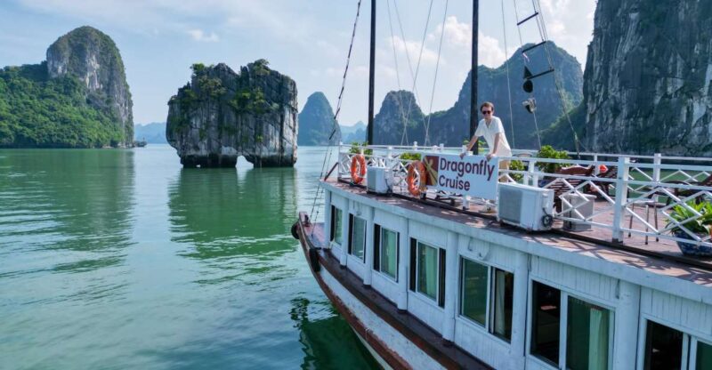 Hanoi: Islands & Caves Ha Long Cruise With Lunch & Kayaking - Relaxing on the Cruise Sundeck