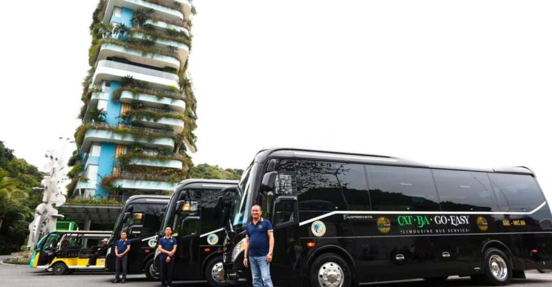 Hanoi: Limousine Bus Tickets to Cat Ba, Modern- High Quality - Key Points