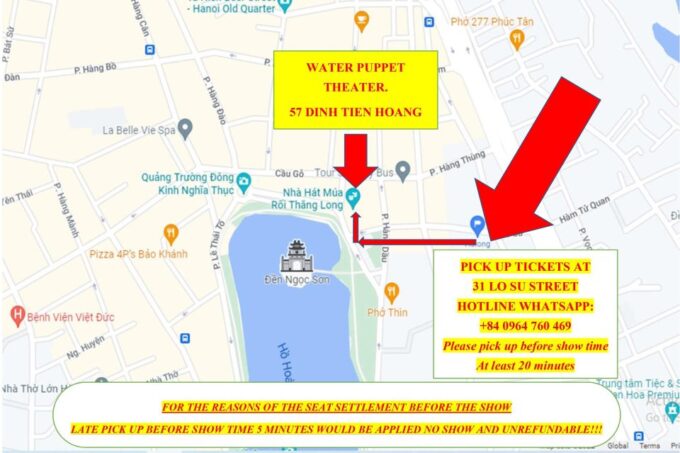 Hanoi: Water Puppet Show Skip-the-Line Ticket - Directions to Thang Long Theatre