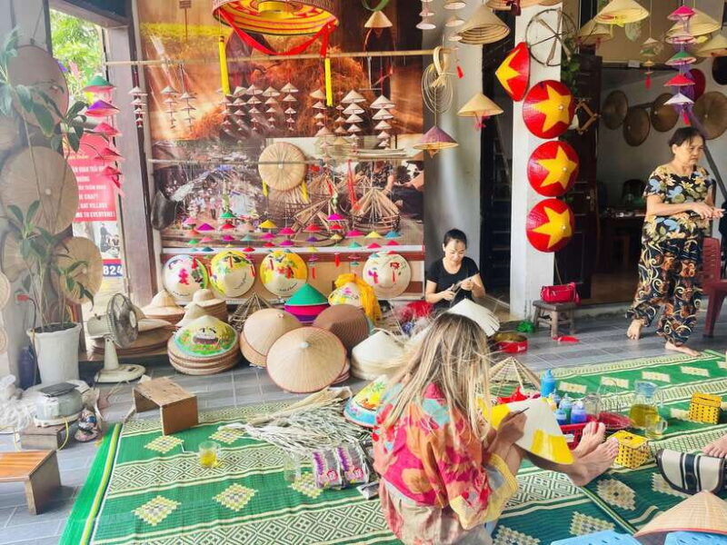 Hanois Secret: Incense, Hat Making & Lacquer Villages Tour - Conical Hat Crafting Experience