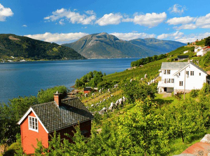Hardangerfjord Lunch at Cider Farm, Coffee at Historic Hotel - Pickup and Initial Stops