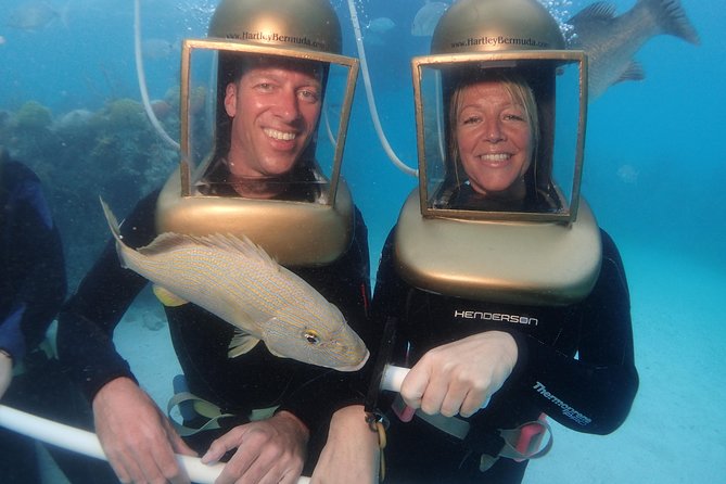 Hartley Helmet Diving in Bermuda - Location and Duration