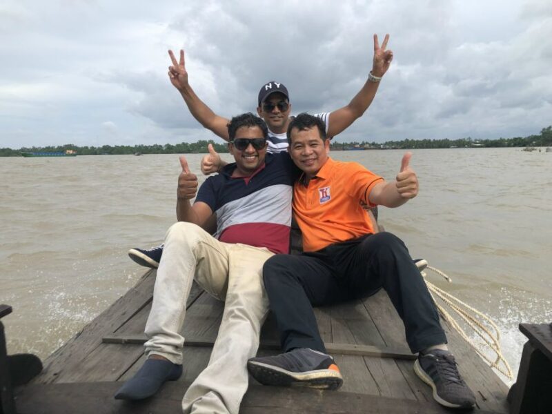 HCM:Mekong Delta 4 Islands Boat Tuk Tuk Try KhotCake Cooking - Key Points