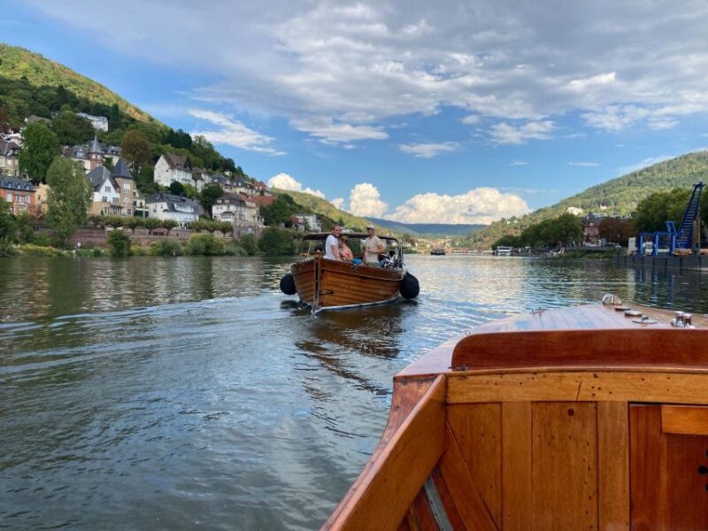 Heidelberg: Private Neckar River Historic Boat Tour - Boat Amenities